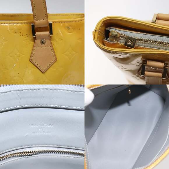 LOUIS VUITTON Monogram Vernis Houston Hand Bag Gris M91053 - Picture 11 of 13